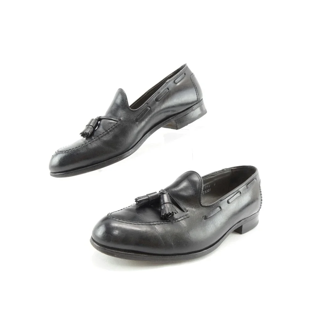 Footjoy Classics 75309 Mens Black Leather Tassel Loafers‎ Dress Shoes 9 C Narrow